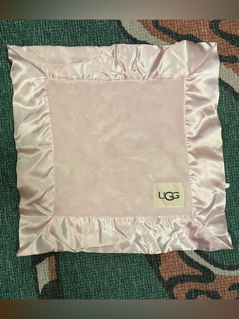UGG Light Pink Satin & Plush Baby Lovey